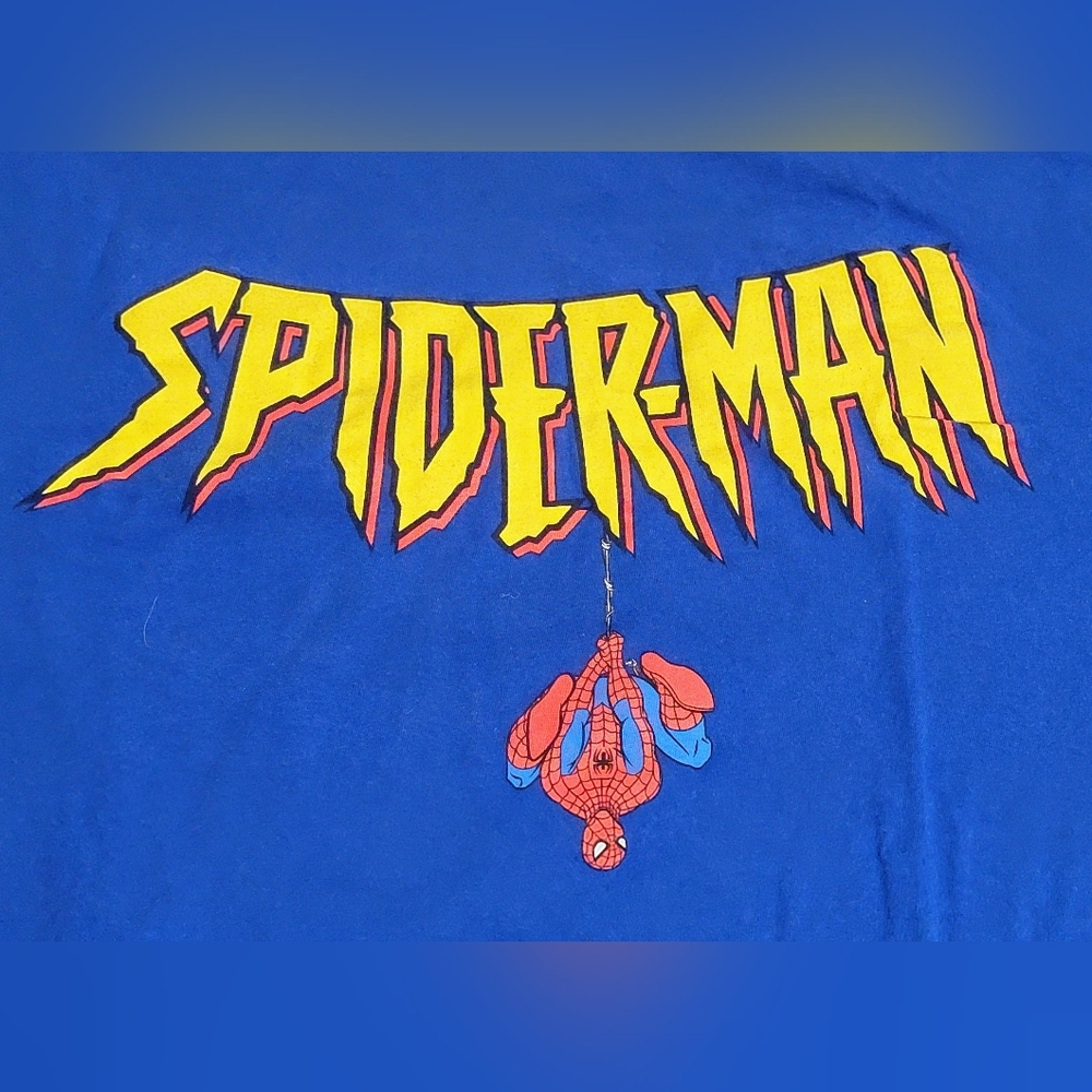 Marvel Blue Spider-Man Graphic Tee Sz 2X